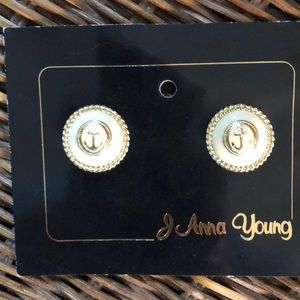 Vintage J Anna Young nautical earrings